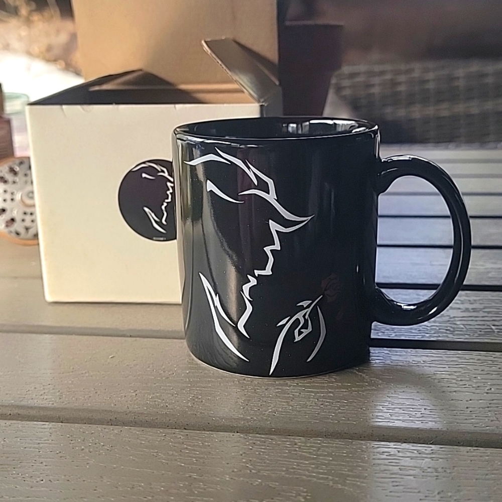 Disney Beauty And The Beast Broadway Musical Black Coffee Mug Belle